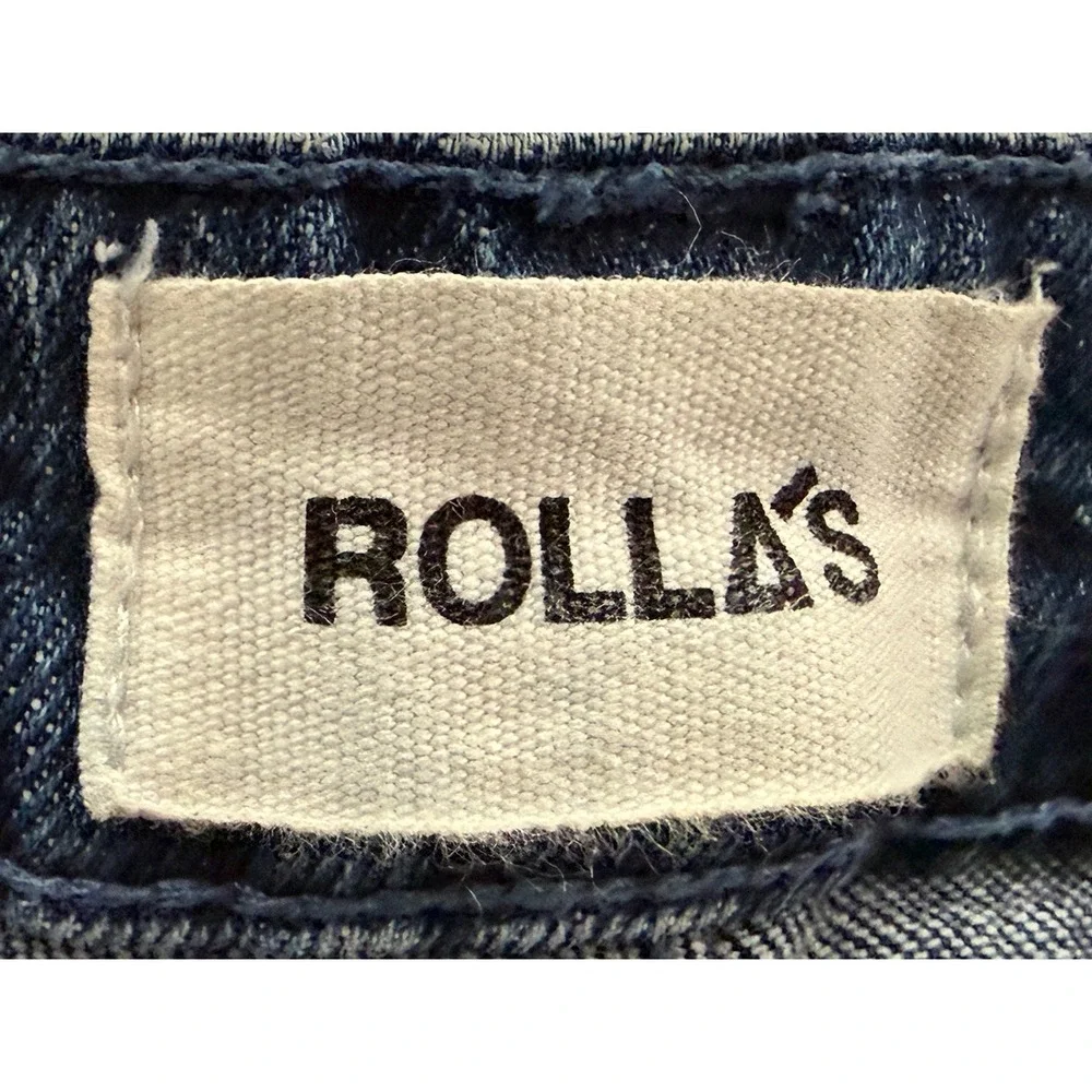 Rolla's Womens Sailor Comfort Ink High Rise Wide Leg Jeans Front Patch Pockets26